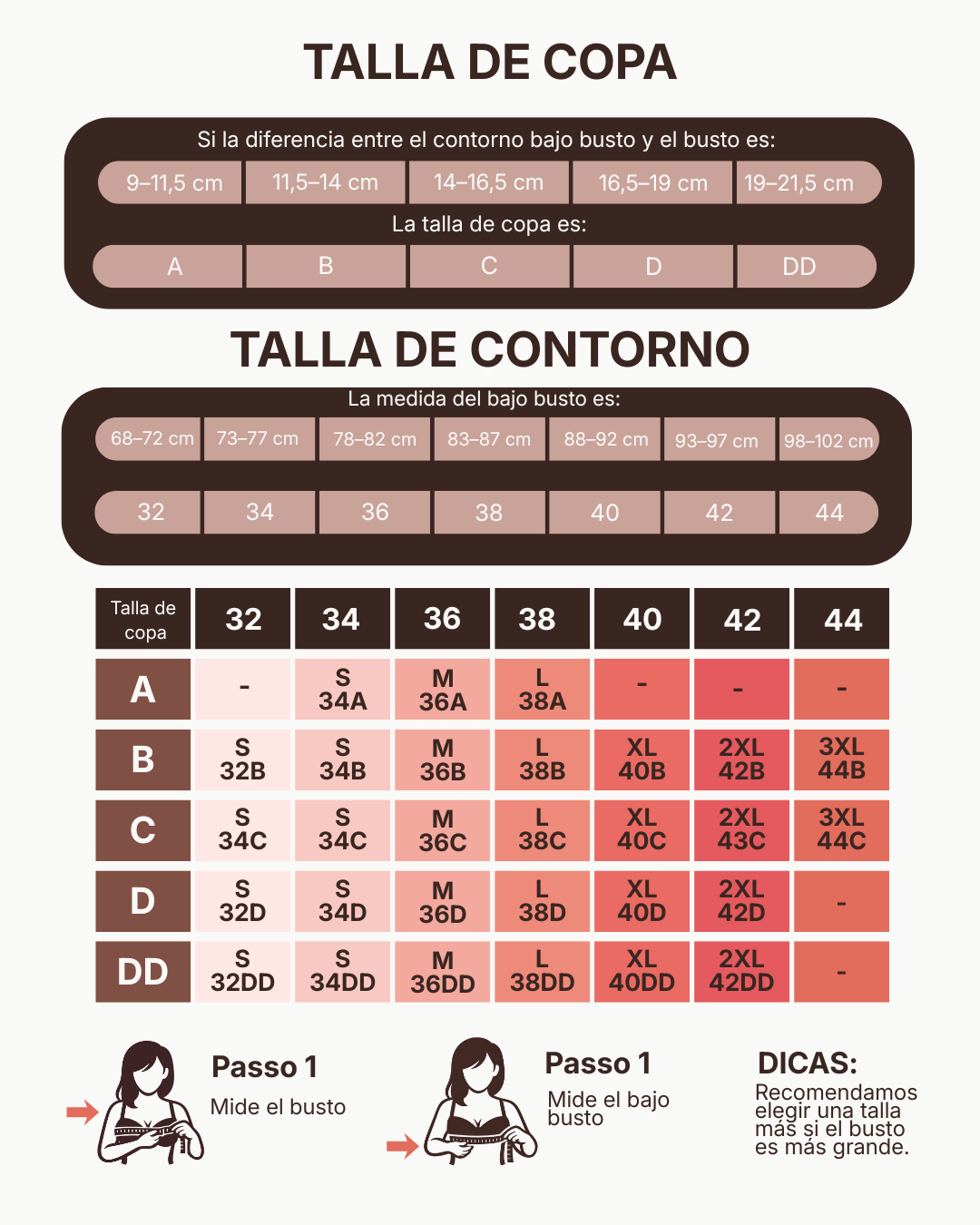 Sujetador sin Aros de Cobertura Total para Uso Diario