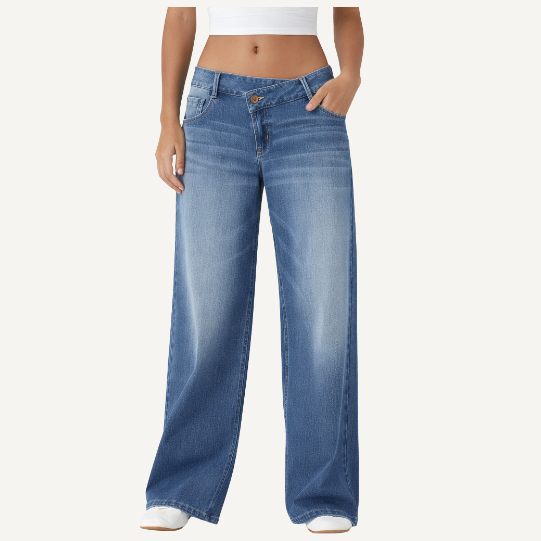 AsymFit Wide Leg Jeans - Bold