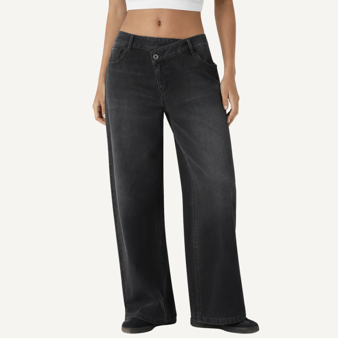 AsymFit Wide Leg Jeans - Bold