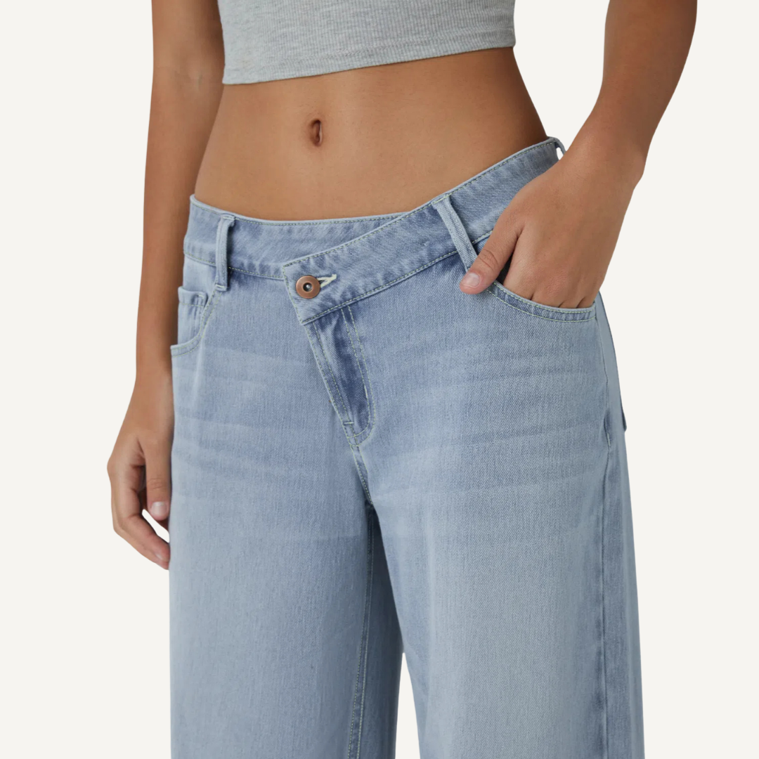 AsymFit Wide Leg Jeans - Bold