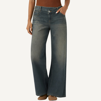 AsymFit Wide Leg Jeans - Bold
