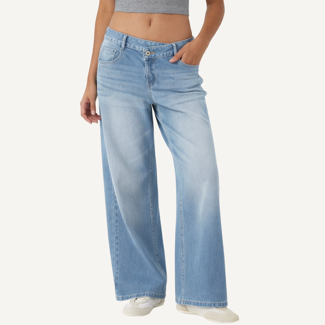 AsymFit Wide Leg Jeans - Bold