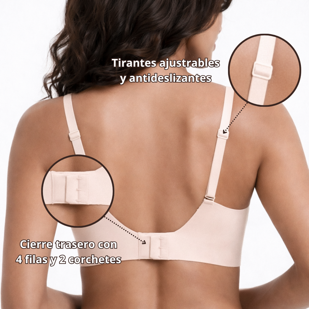 Sujetador Jelly Sin Aros Escote en V