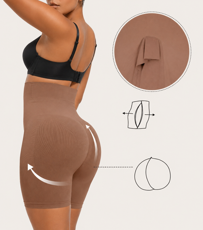 High-Waisted Seamless Shaping Shorts with Tummy Control